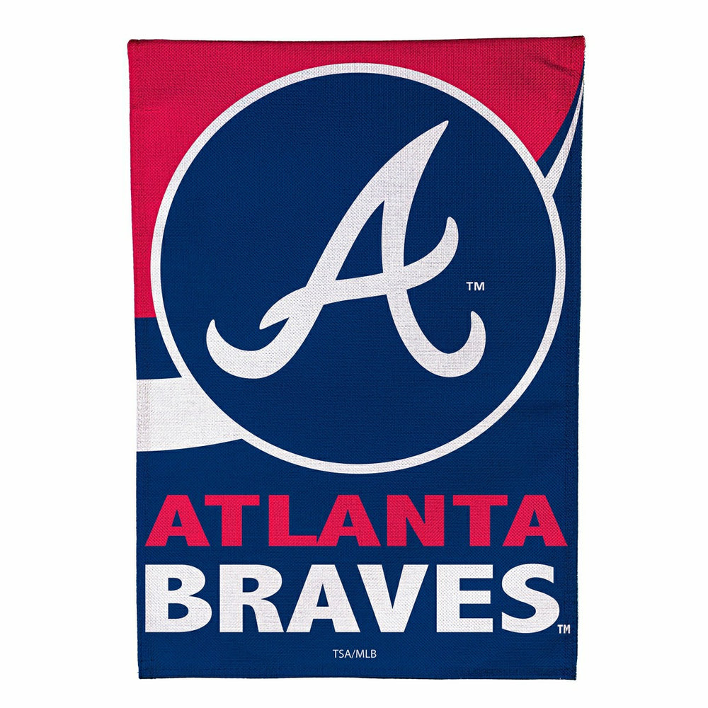 Atlanta Braves Burlap Garden Flag, MLB, Home