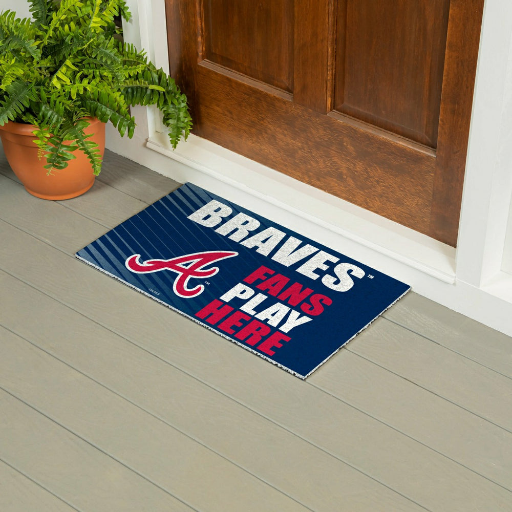Atlanta Braves Fan Mat, 28"x16", MLB