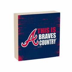 Atlanta Braves Plock, Down Home Fans, 6x6, MLB, Home