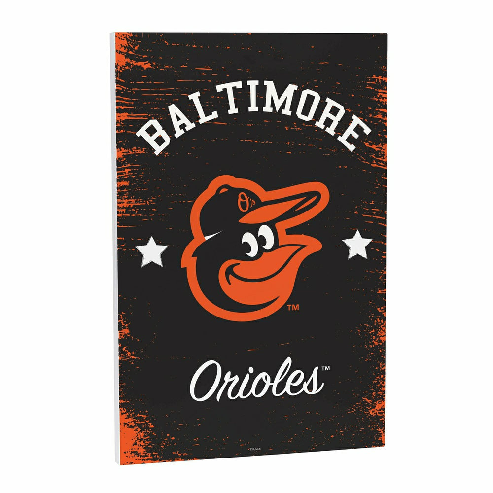 Baltimore Orioles Wood Wall Sign, 16x24, MLB, Home