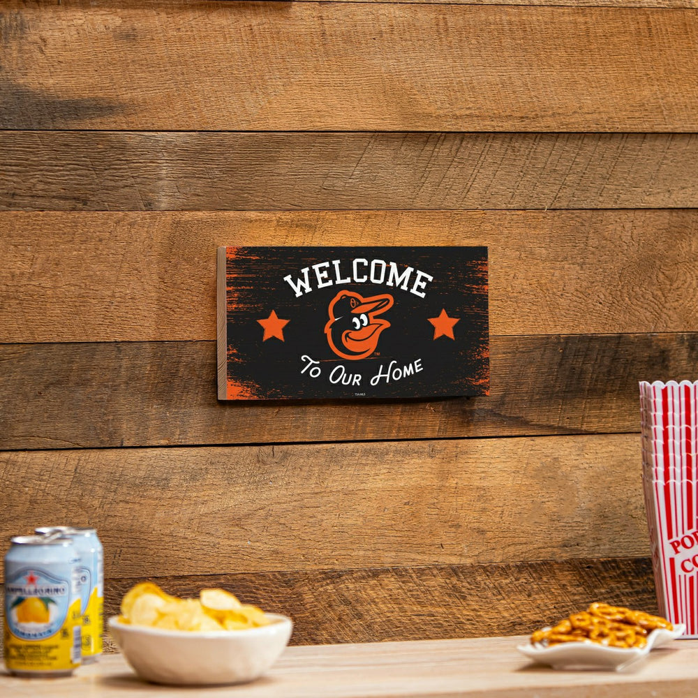 Baltimore Orioles Wood Wall Sign, 6x11, MLB, Home