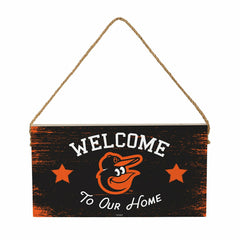Baltimore Orioles Wood Wall Sign, 6x11, MLB, Home