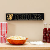 Baltimore Orioles Engraved Wood Sign, 3.5" x 18", MLB, Home