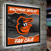 Baltimore Orioles 23"H x 23"L LED Wall Decor, Edgelite, Square, MLB, Home