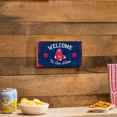 Boston Red Sox Wood Wall Sign, 6x11, MLB, Home