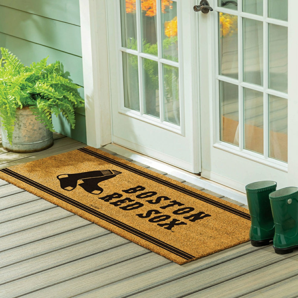 Boston Red Sox Extra Large One Color Coir Mat, 60"x24", MLB