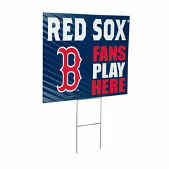Boston Red Sox Coroplast Yard Sign "Fans Play Here", MLB, Home