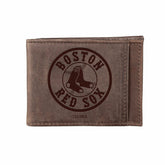 Boston Red Sox Front Pocket Wallet w/ RFID Blocking Brown, MLB, Home