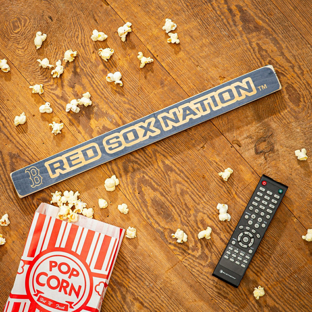 Boston Red Sox Engraved Wood Sign, 1.5" x 18", MLB, Home