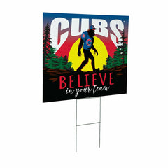 Chicago Cubs Yard Sign, Bigfoot, MLB, Home
