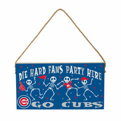 Chicago Cubs Halloween Wood Wall Sign, 6x11, MLB, Home