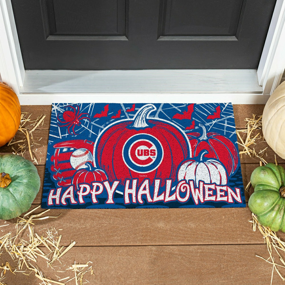 Chicago Cubs Halloween PVC Mat, 28"x16", MLB