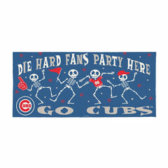 Chicago Cubs Flocked Coir Halloween Sassafras Switch Mat, 22"x10", MLB