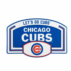 Chicago Cubs USA Embossed Steel Wall Sign, 11" x 17", MLB, Home