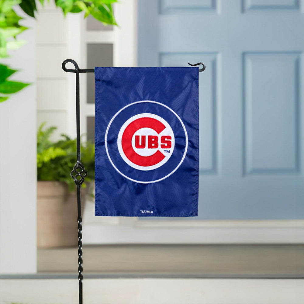 Chicago Cubs Appliqué Garden Flag, MLB