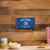 Chicago Cubs Wood Wall Sign, 6x11, MLB, Home