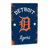 Detroit Tigers Wood Wall Sign, 16x24, MLB, Home
