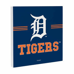 Detroit Tigers Wood Wall Sign, 12x12, MLB, Home