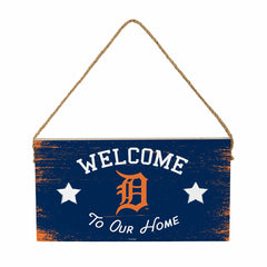 Detroit Tigers Wood Wall Sign, 6x11, MLB, Home