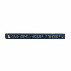 Detroit Tigers Engraved Wood Sign, 1.5" x 18", MLB, Home