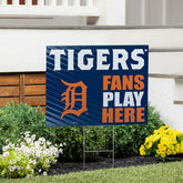 Detroit Tigers Coroplast Yard Sign "Fans Play Here", MLB, Home