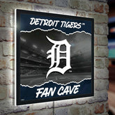 Detroit Tigers 23"H x 23"L LED Wall Decor, Edgelite, Square, MLB, Home