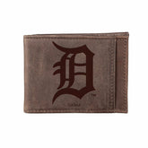 Detroit Tigers Front Pocket Wallet w/ RFID Blocking Brown, MLB, Home
