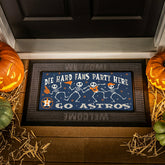 Houston Astros Flocked Coir Halloween Sassafras Switch Mat, 22"x10", MLB