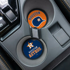 Houston Astros Car Coaster Set, 2pc, MLB, Home