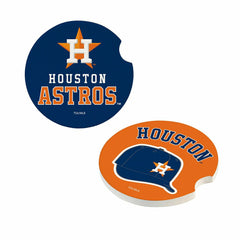 Houston Astros Car Coaster Set, 2pc, MLB, Home