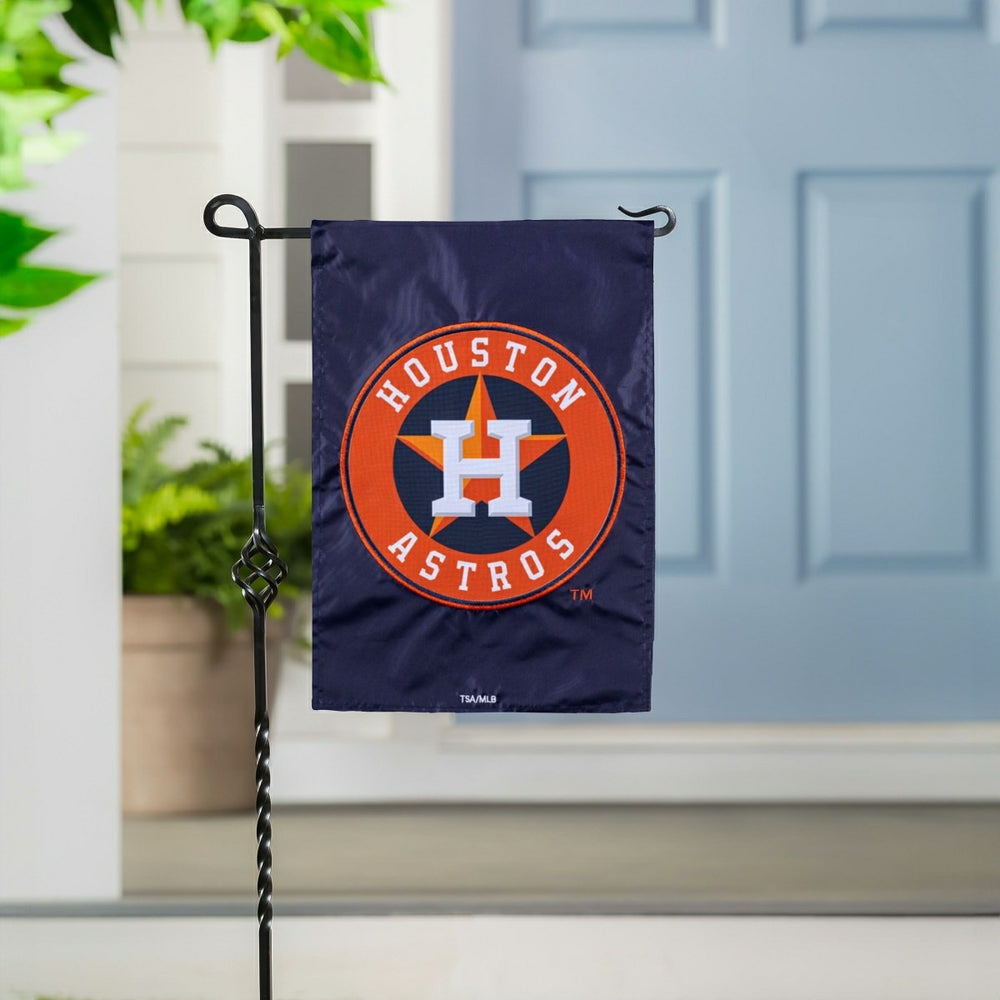 Houston Astros Appliqué Garden Flag, MLB, Home