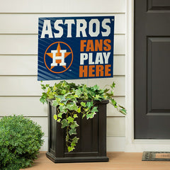 Houston Astros Coroplast Yard Sign "Fans Play Here", MLB, Home