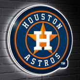 Houston Astros LED Wall Decor, Glazelite, Logo, MLB, Home