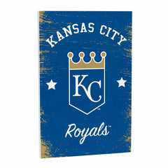 Kansas City Royals Wood Wall Sign, 16x24, MLB, Home