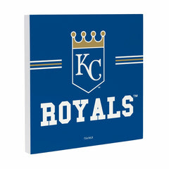 Kansas City Royals Wood Wall Sign, 12x12, MLB, Home