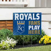 Kansas City Royals Coroplast Yard Sign "Fans Play Here", MLB, Home