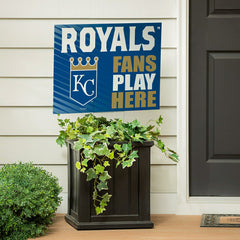 Kansas City Royals Coroplast Yard Sign "Fans Play Here", MLB, Home