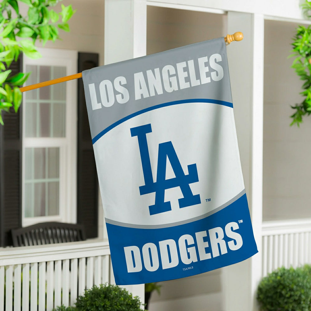 Los Angeles Dodgers Suede Flag, House, MLB, Home