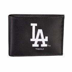Los Angeles Dodgers Black Bi-Fold Embroidered Wallet w/ RFID Blocking, MLB, Home
