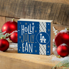 Los Angeles Dodgers Block, Holiday, 6x6, MLB, Home
