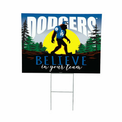 Los Angeles Dodgers Yard Sign, Bigfoot, MLB, Home