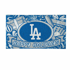Los Angeles Dodgers Holiday PVC Mat, 28"x16", MLB