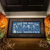Los Angeles Dodgers Flocked Coir Halloween Sassafras Switch Mat, 22"x1, MLB
