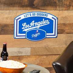 Los Angeles Dodgers USA Embossed Steel Wall Sign, 11" x 17", MLB, Home