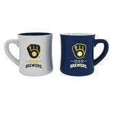 Milwaukee Brewers 10oz Ceramic Cup Set, 2pc, MLB, Home