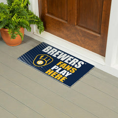Milwaukee Brewers Fan Mat, 28"x16", MLB