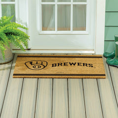 Milwaukee Brewers Large One Color Coir Mat, 36"x24", MLB