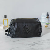Milwaukee Brewers, Embossed Toiletry Bag, Black, MLB, Home