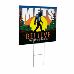 New York Mets Yard Sign, Bigfoot, MLB, Home