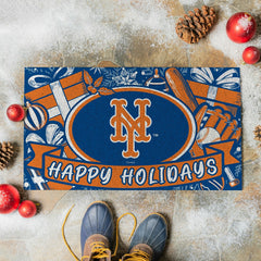 New York Mets Holiday PVC Mat, 28"x16", MLB